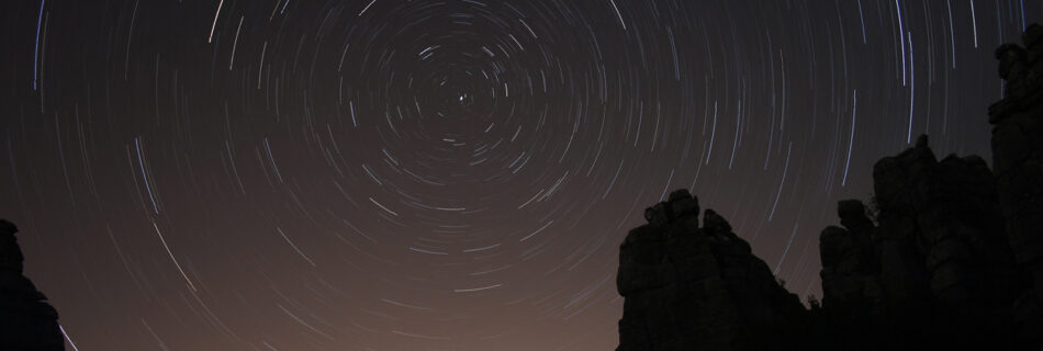 Foto nocturna circumpolar