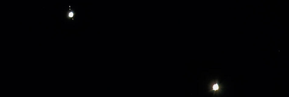 Conjunción planetaria Venus Júpiter