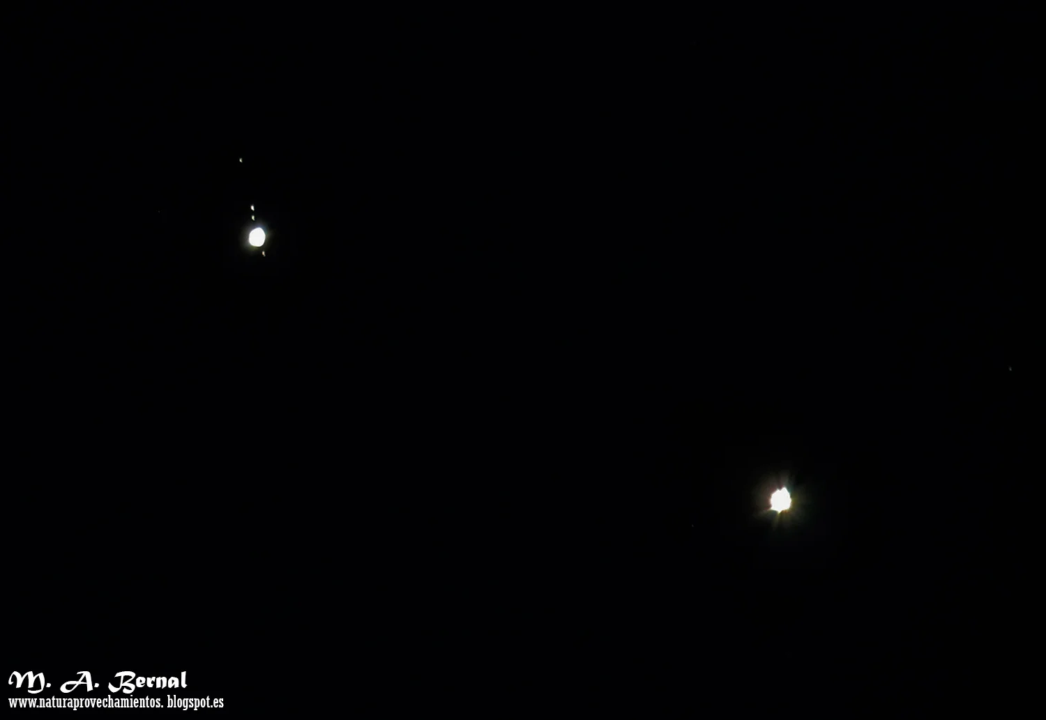 Conjunción planetaria Venus Júpiter