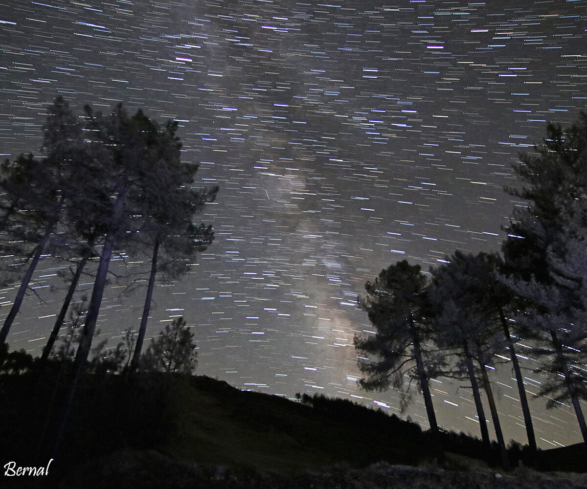 Vía láctea y ecuador celeste