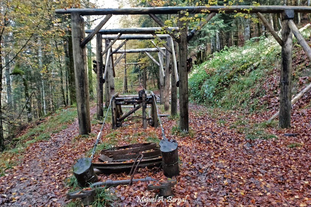 Cables Sendero forestal Errekaidorra Navarra