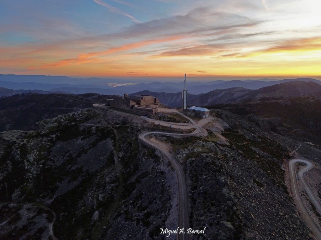 Carretera Peña de francia desde Drone