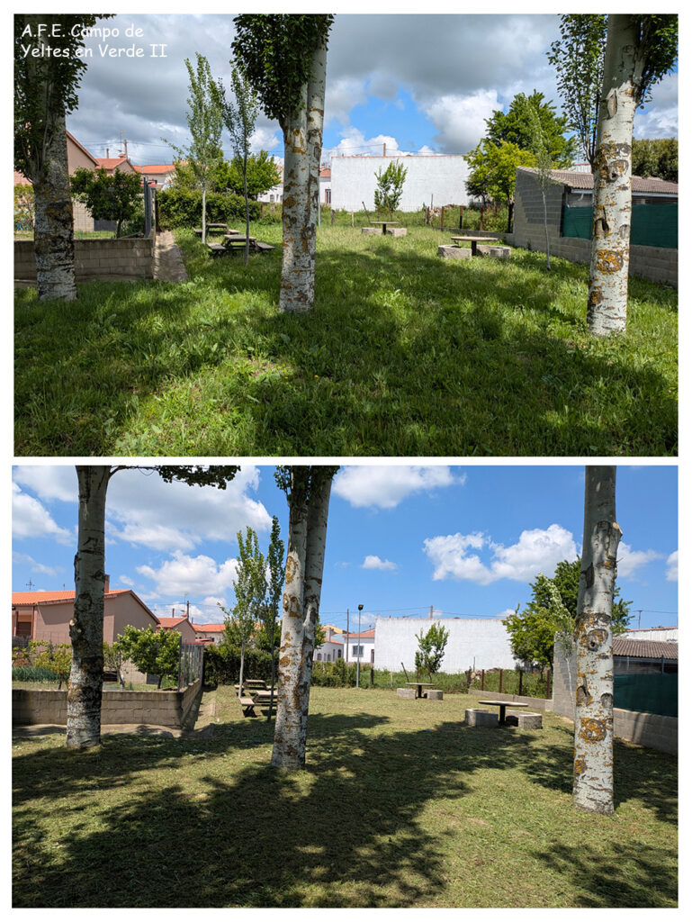 Antes y después Parque de Boada