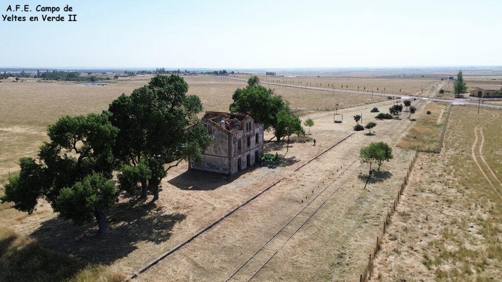 Estación tren abandonada Boada Trabajos