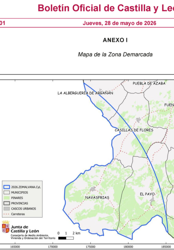 Mapa Nematodo Pino Navasfrías Salamanca